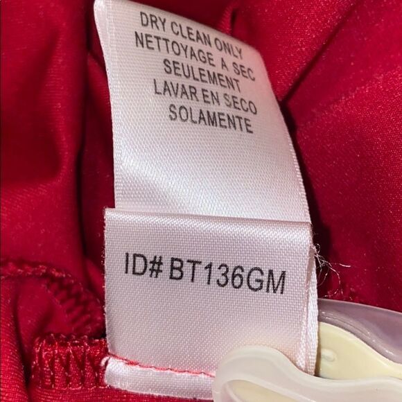 BCBGMaxAzria Burgundy Fitted Midi Slip Dress - Picture 11 of 15